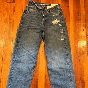 American Eagle Highest Waist Baggy Straight Jean